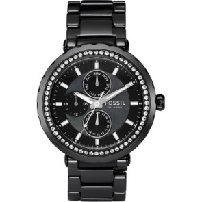 Watch strap Fossil CE1009 Ceramics Black 20mm